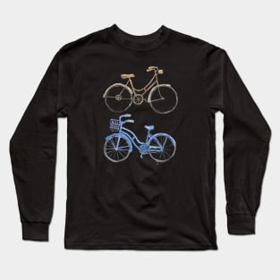 Watercolor Bicycle Long Sleeve T-Shirt